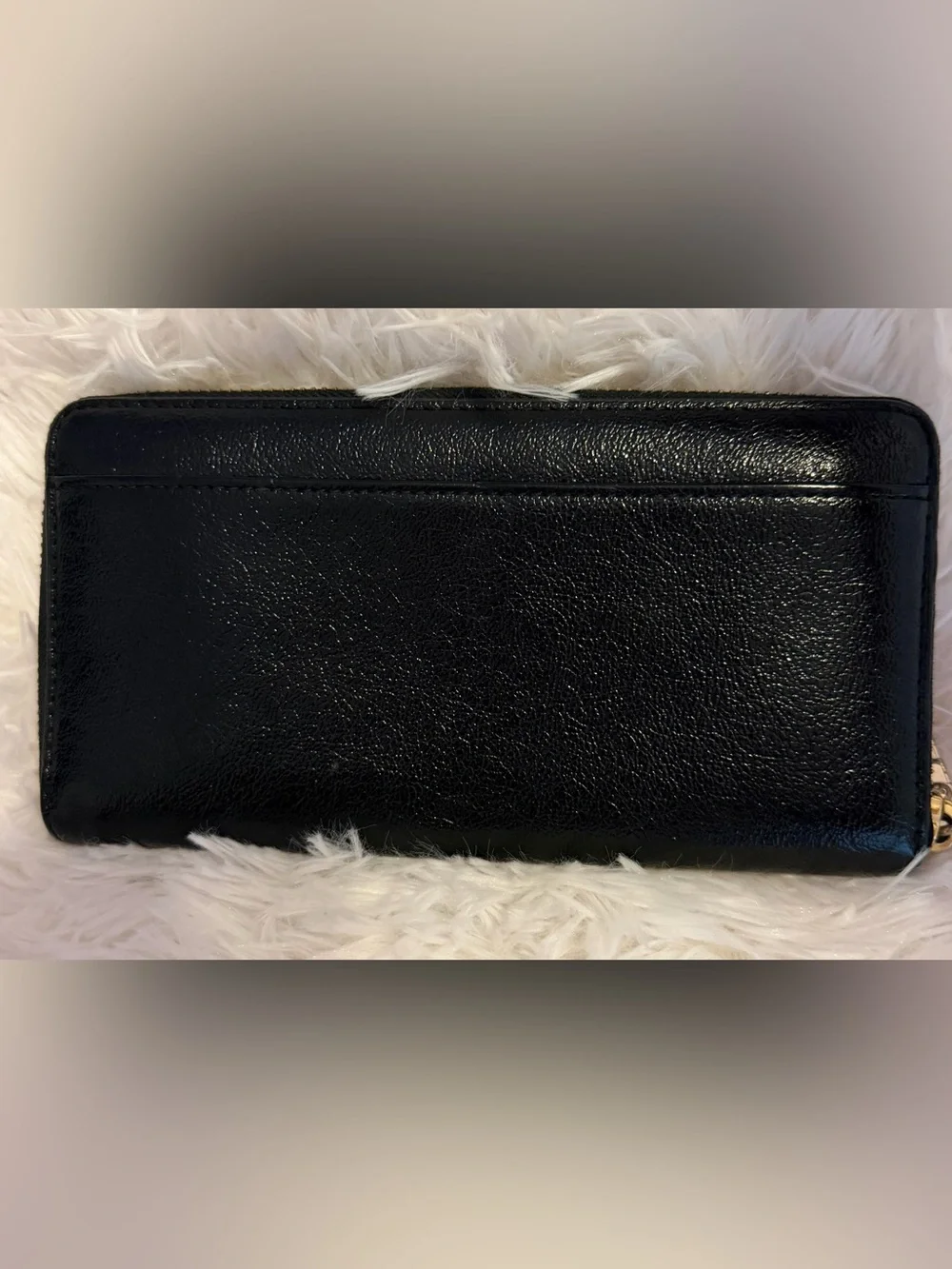 Black Kate Spade Embroidered Rose  Rosetta Wallet - Continental Large Zip Wallet